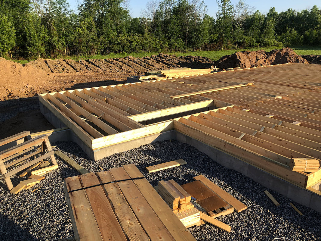 House Framing by Fournier Construction and Ecavation