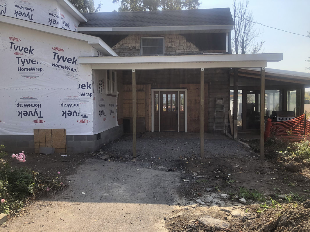 House with addition
